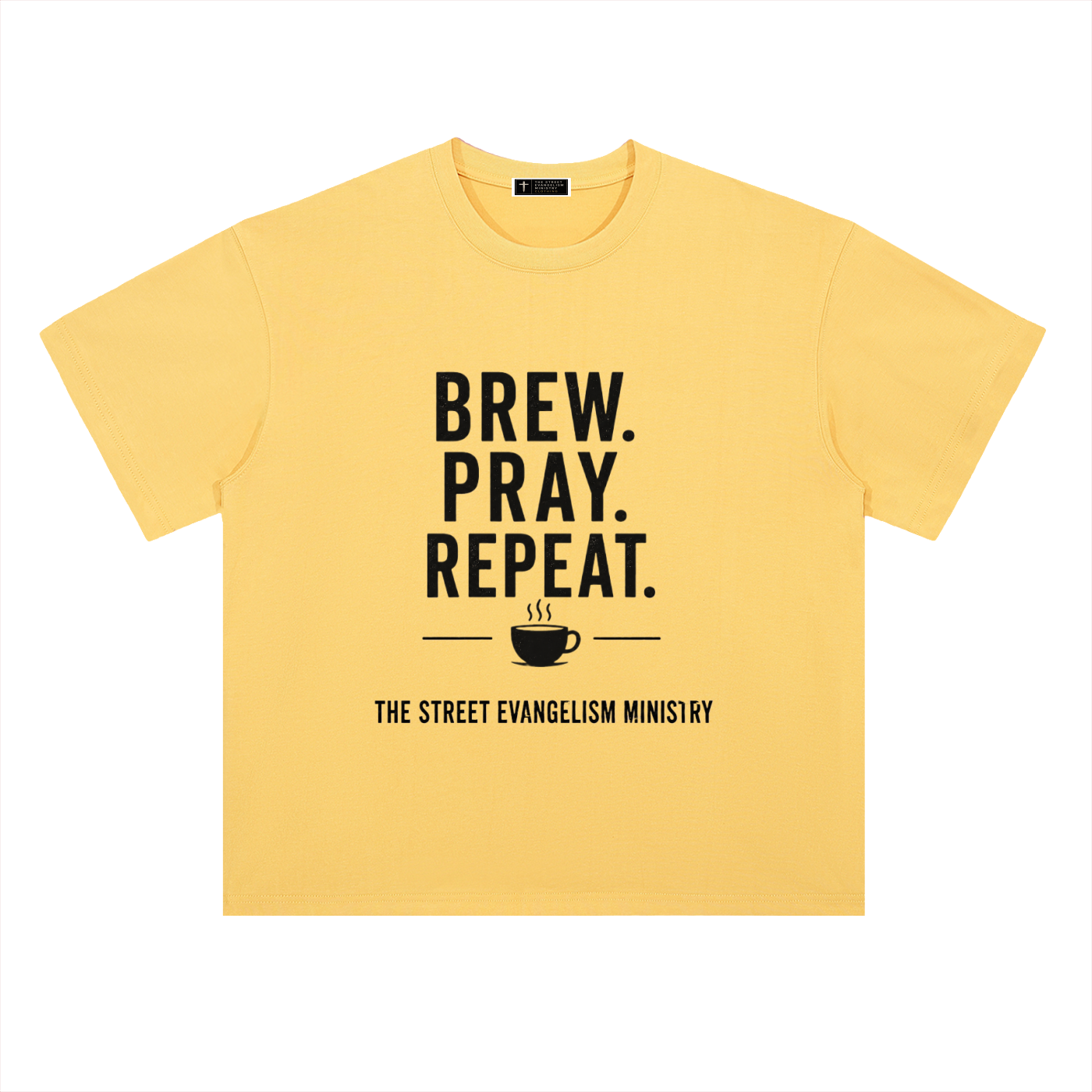 Brew. Pray. Repeat. Heavyweight Tee
