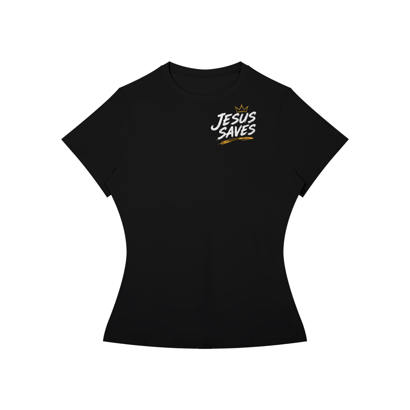 Jesus Saves Romans 10:9 Women's Performance Tee
