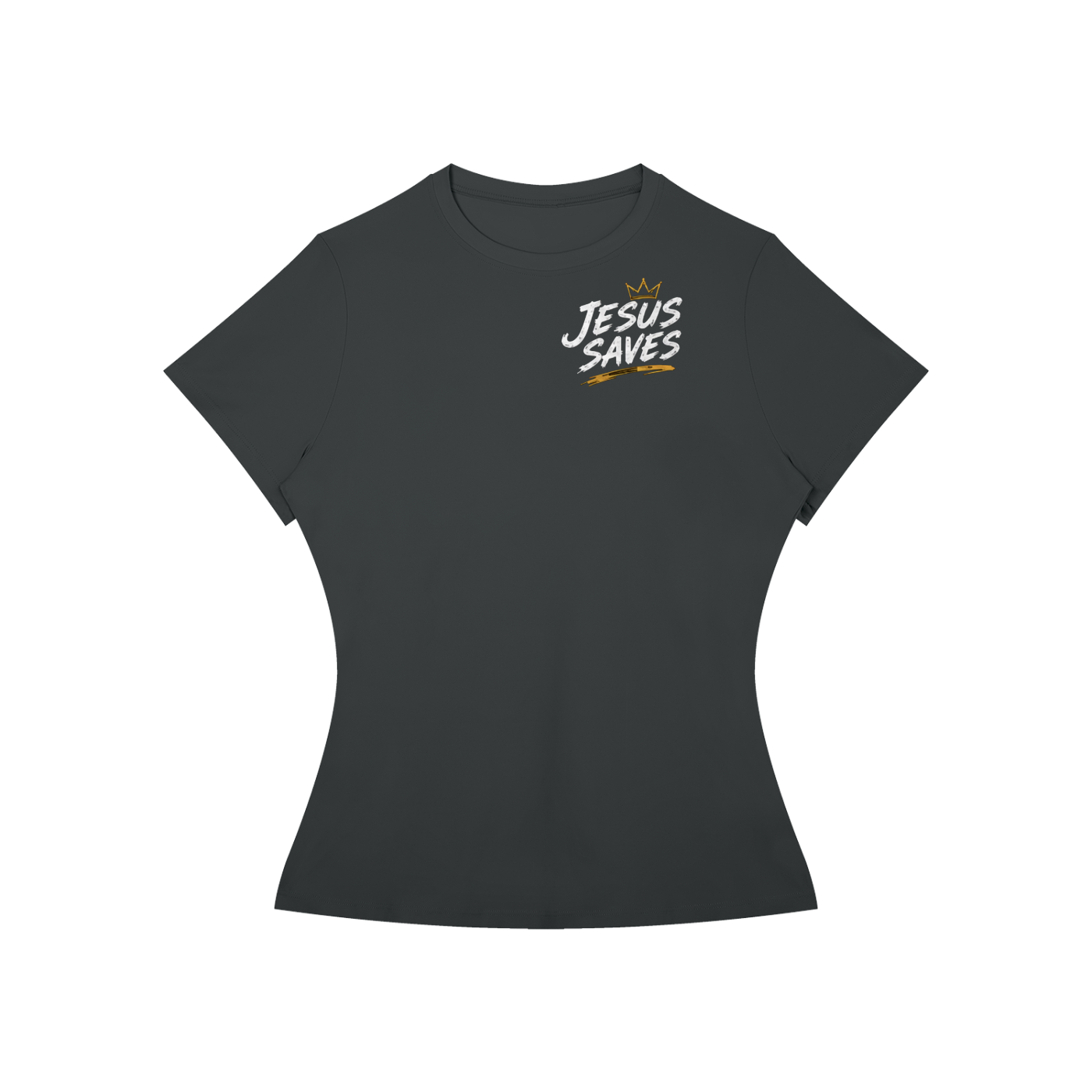 Jesus Saves Romans 10:9 Women's Performance Tee