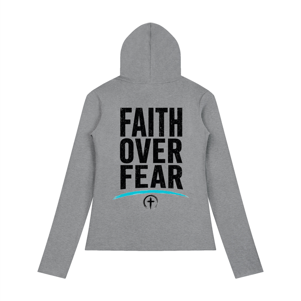 Faith Over Fear Women’s Half-Button Tee