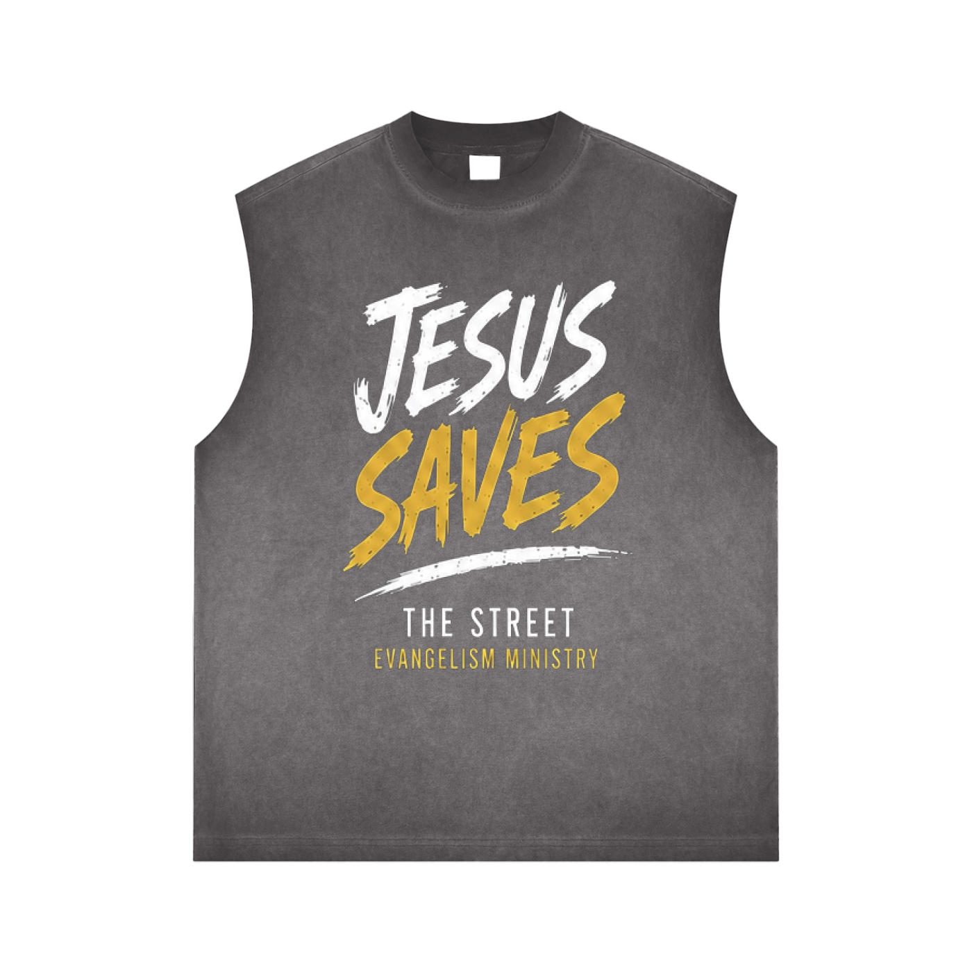 Jesus Saves Reverse Washed Tank