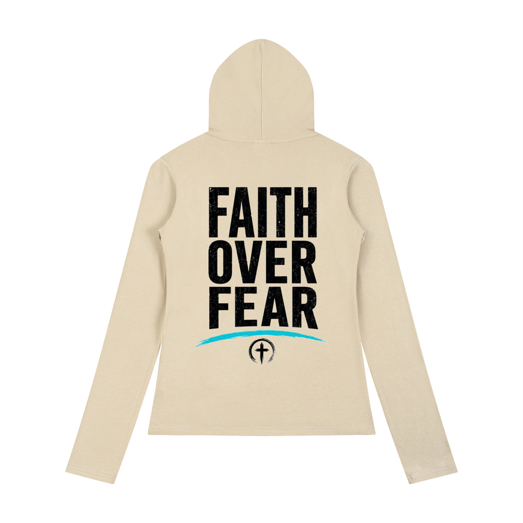 Faith Over Fear Women’s Half-Button Tee
