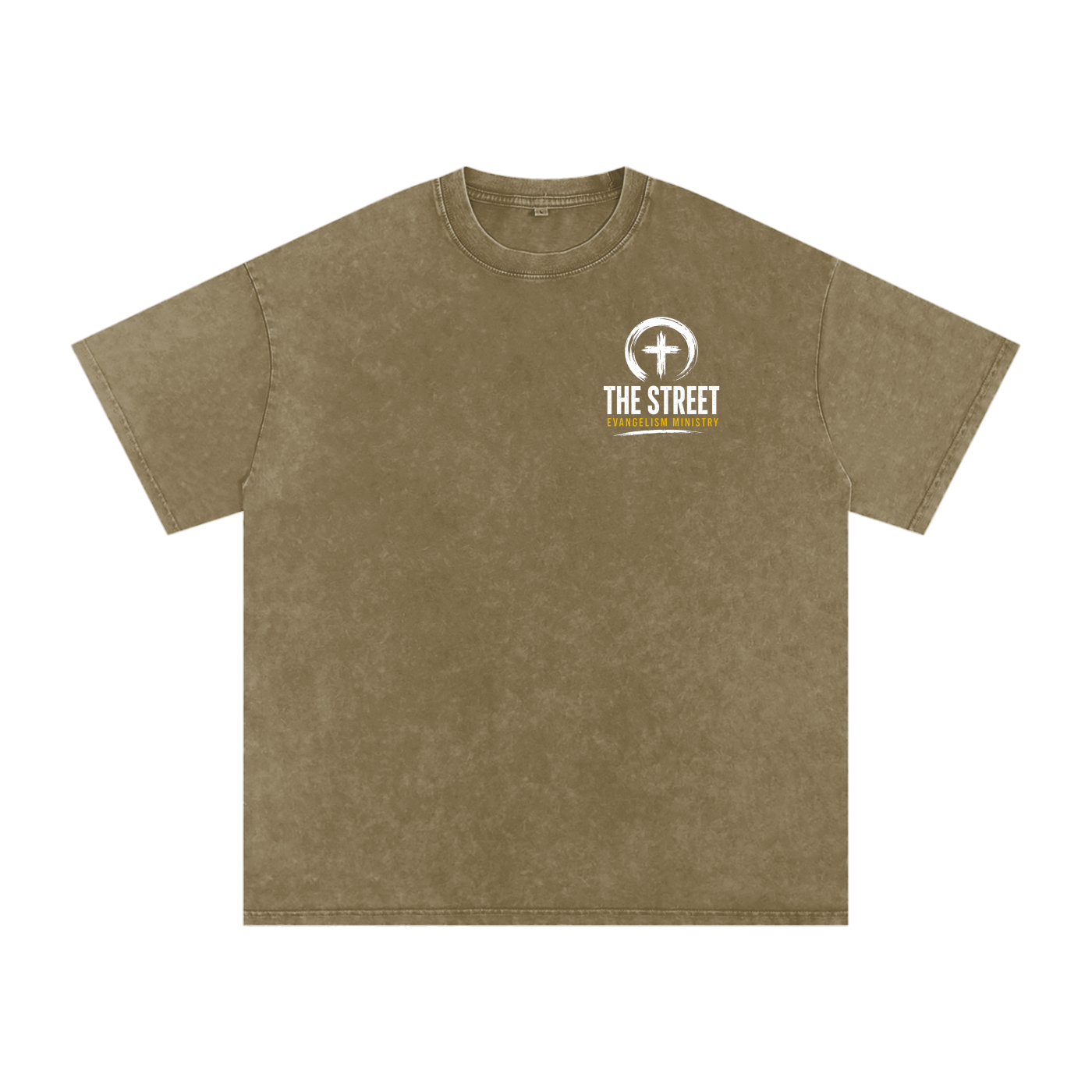 Can I Pray For U? – Snow Washed Oversized Cotton Tee