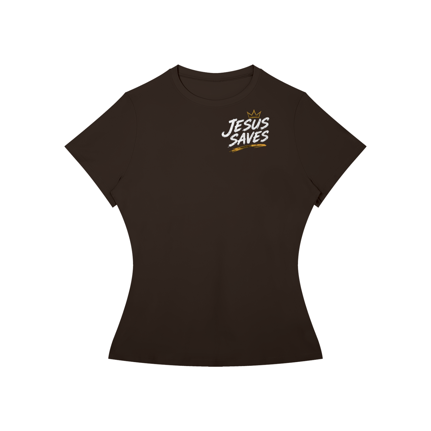 Jesus Saves Romans 10:9 Women's Performance Tee