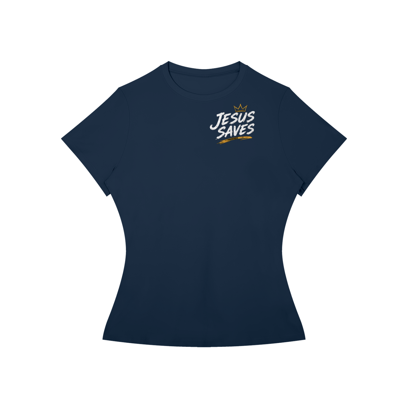 Jesus Saves Romans 10:9 Women's Performance Tee