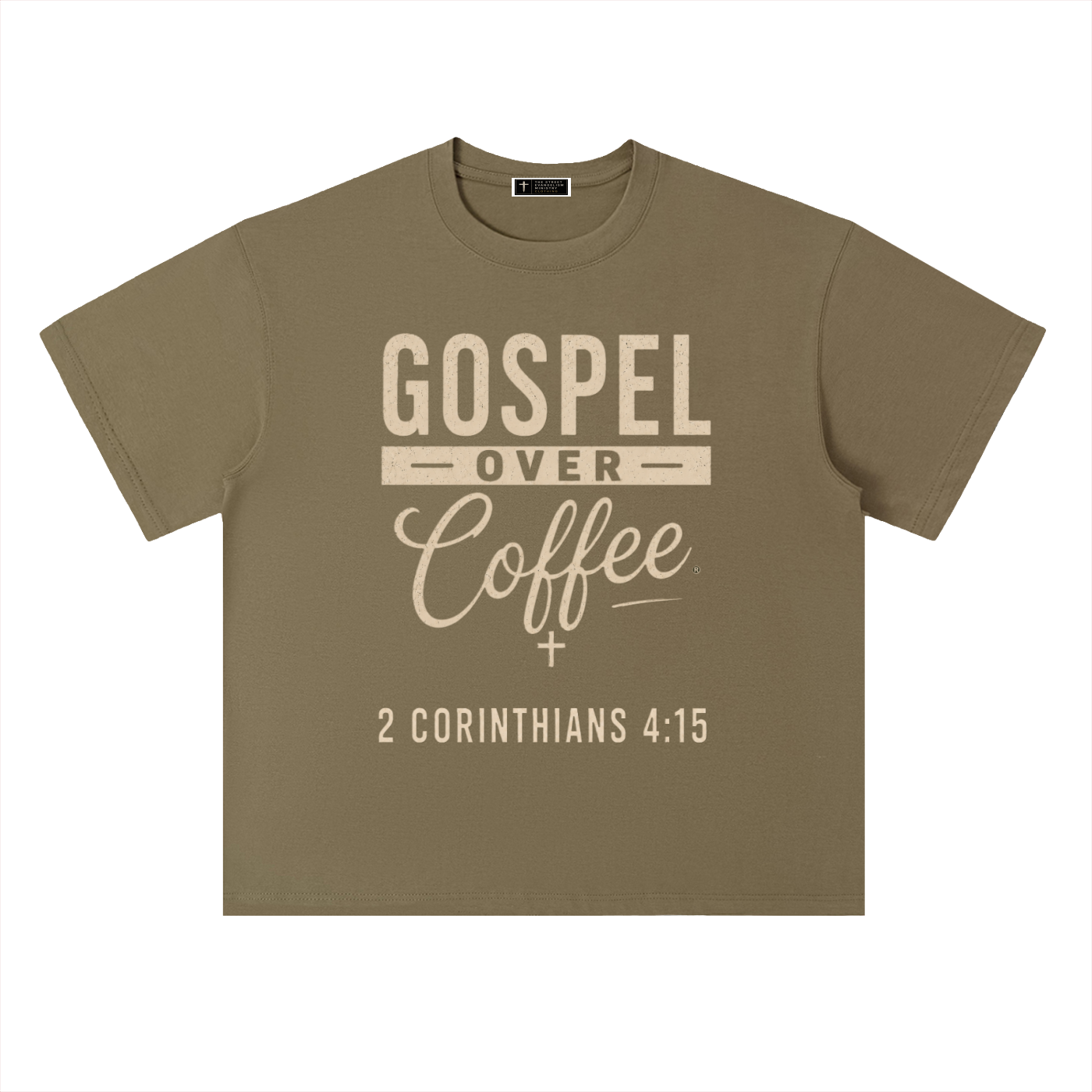 Gospel Over Coffee Heavyweight Tee
