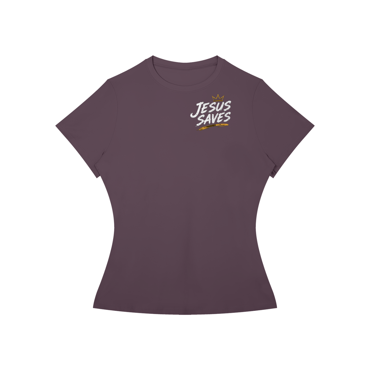 Jesus Saves Romans 10:9 Women's Performance Tee