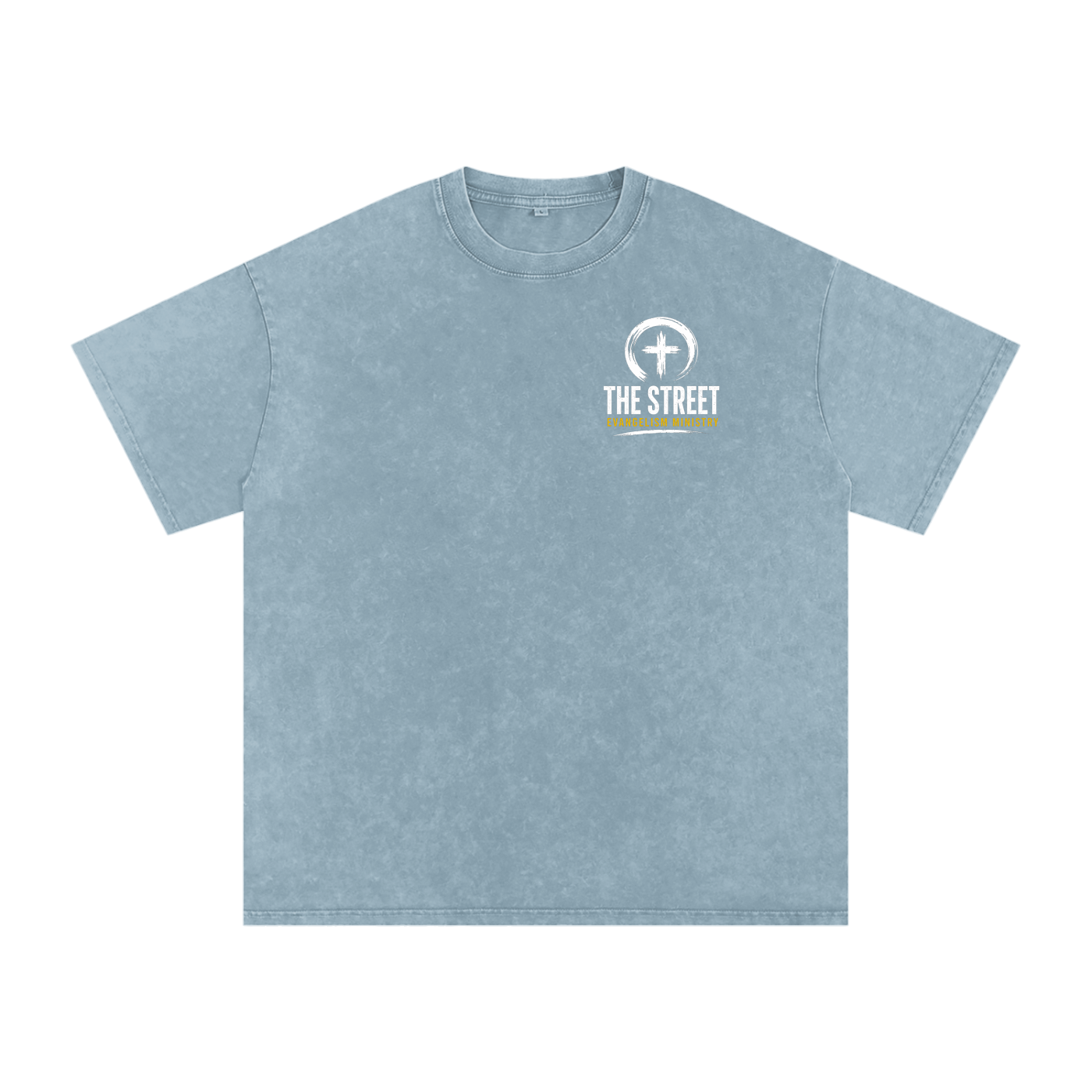Can I Pray For U? – Snow Washed Oversized Cotton Tee