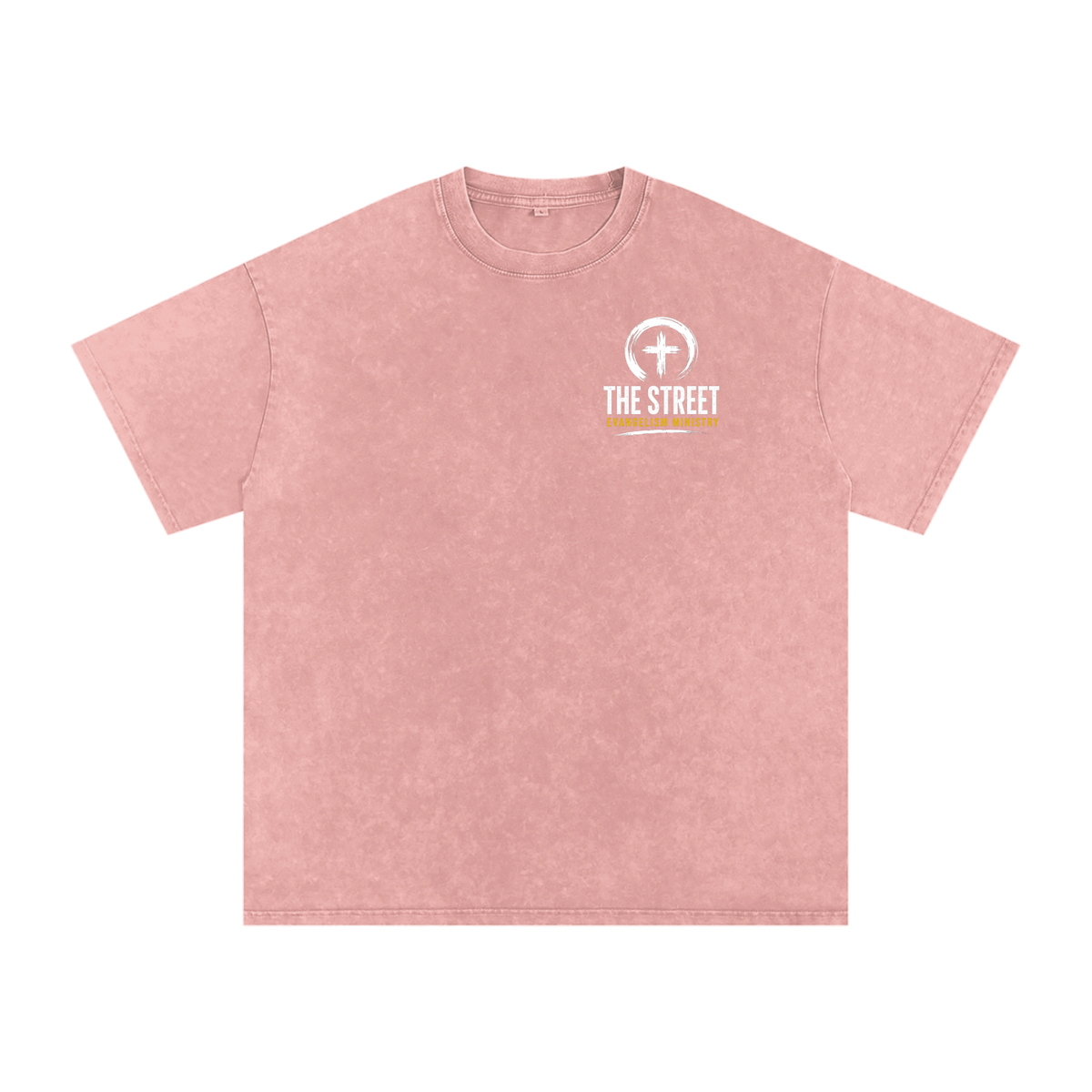 Can I Pray For U? Snow Washed Oversized Cotton T-Shirt