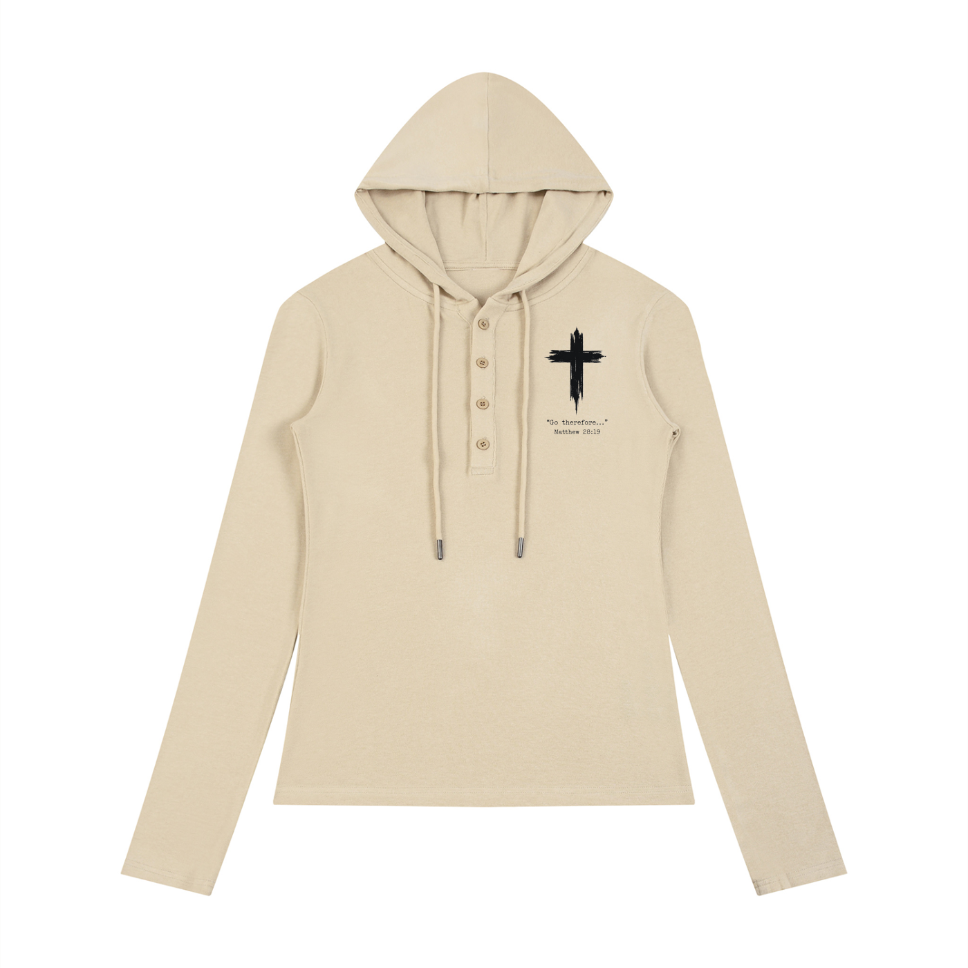 Faith Over Fear Women’s Half-Button Tee